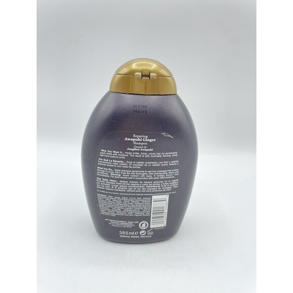 OGX Repairing Awapuhi Ginger Shampoo 13 Oz Sulfate Free Bs279 - Picture 14 of 16
